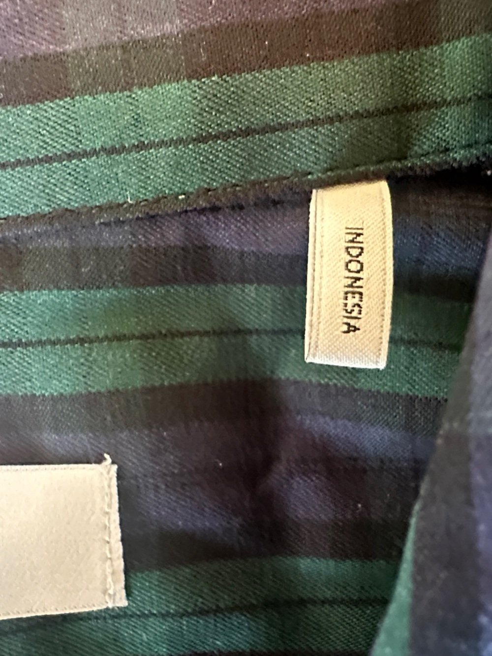 Foxcroft Women’s Wrinkle Free Blue and Green Plaid Button-Front Shirt Size 14 - Picture 4 of 7
